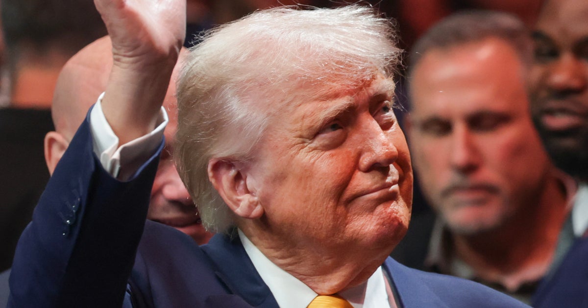 NextImg:President Trump Schmoozes With Supporters At UFC Fight In Miami