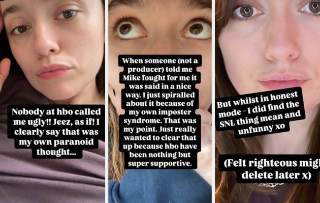 Aimee Lou Wood spoke out on Instagram on Sunday