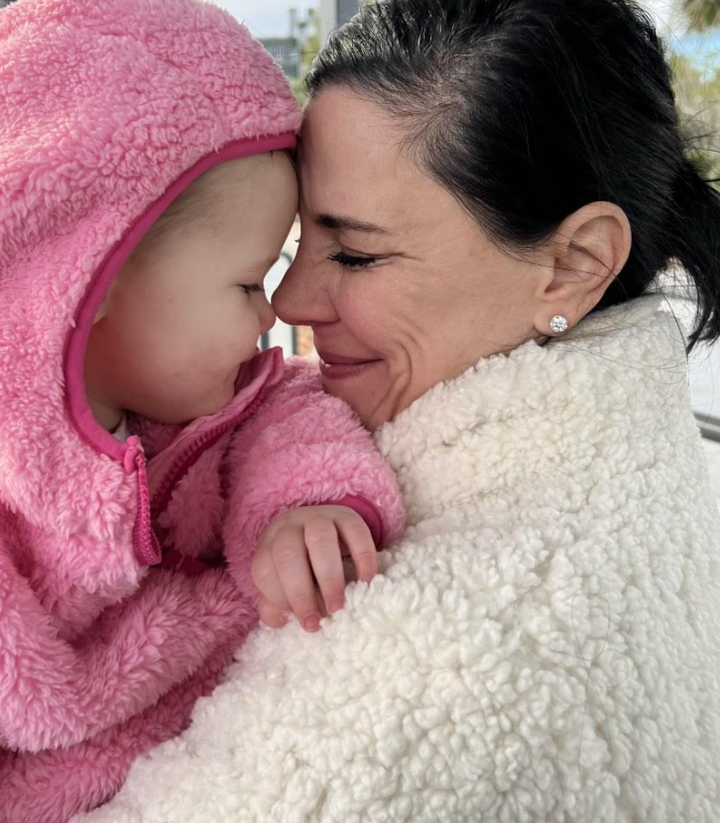 The author and her granddaughter, Indie