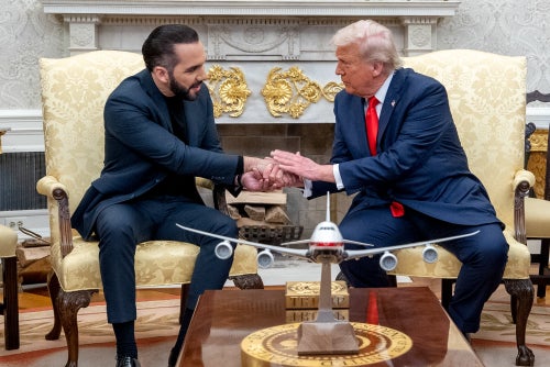 President Donald Trump and Salvadoran President Nayib Bukele said they would not comply with a U.S. Supreme Court order to return Kilmar Abrego Garcia from a Salvadoran prison to the U.S.