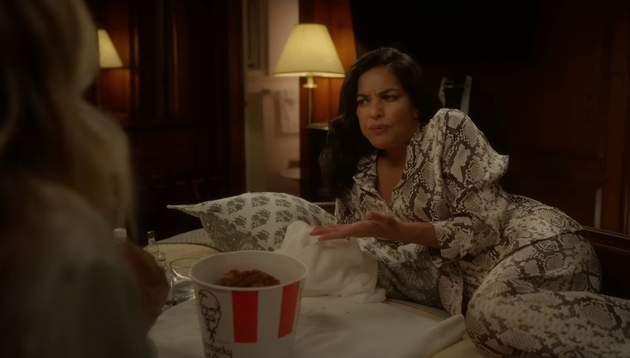 A snakeskin robe and a KFC bucket – an iconic combo if ever there was one