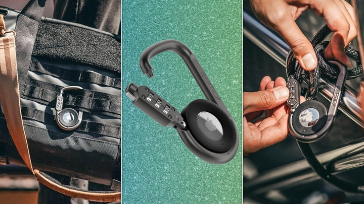 Lock up and link your items to your smartphone with this smart and secure AirTag holder.