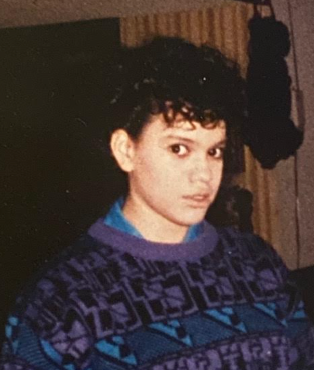 The author in middle school.