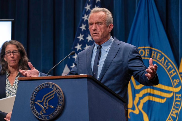Health and Human Services Secretary Robert F. Kennedy Jr. speaks during a news conference on the CDC’s autism report in Washington, D.C., on Wednesday, April 16, 2025.