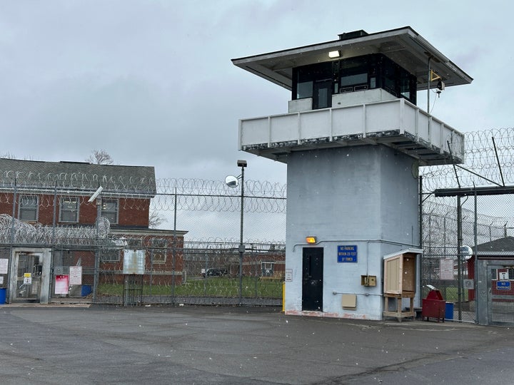 The Mid-State Correctional Facility in Marcy, N.Y. is shown on Wednesday, April 16, 2025 (AP Photo/Michael Hill)