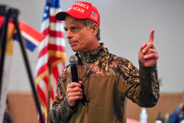 Dan Meuser addresses a grassroots Republican group last November.