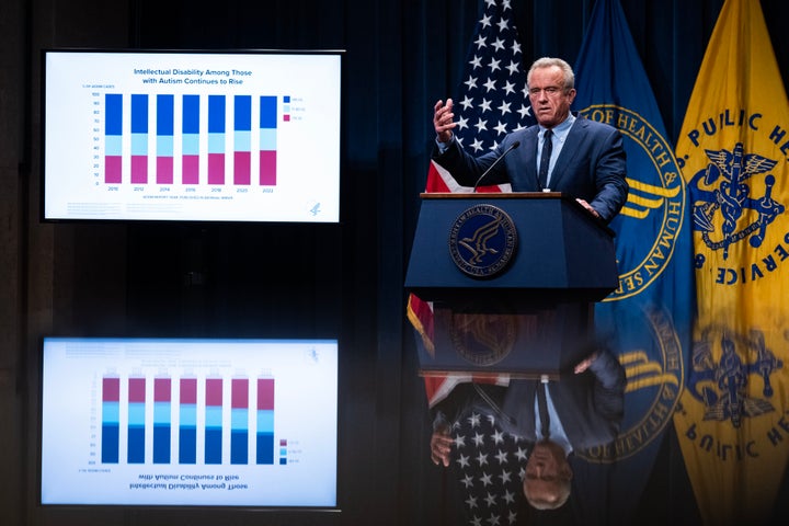 Speaking of kids with autism at a press conference Wednesday, HHS Secretary Robert F. Kennedy Jr. said “these are kids who will never pay taxes. They’ll never hold a job. They’ll never play baseball. They’ll never write a poem. They’ll never go out on a date. Many of them will never use a toilet unassisted.”