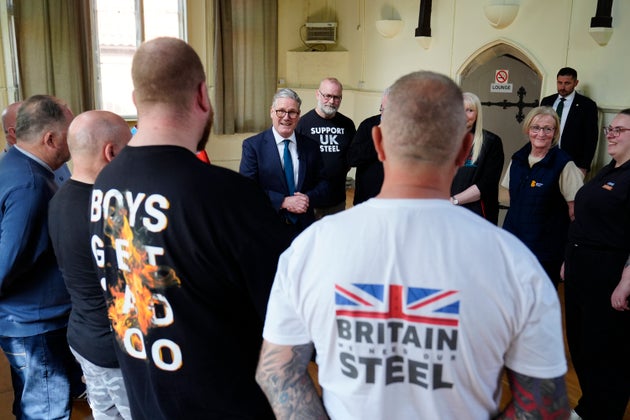 Keir Starmer received a hero's welcome when he visited Scunthorpe after the government stepped in to save British Steel.