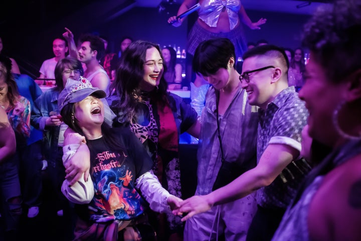 Kelly Marie Tran, Lily Gladstone, Han Gi-chan and Bowen Yang star in "The Wedding Banquet."