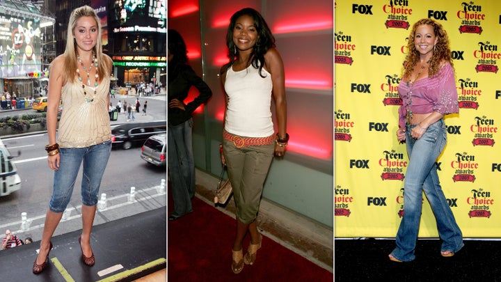 Fashion in 2005 was full of crop tops, capri pants, low-rise pants, and more.