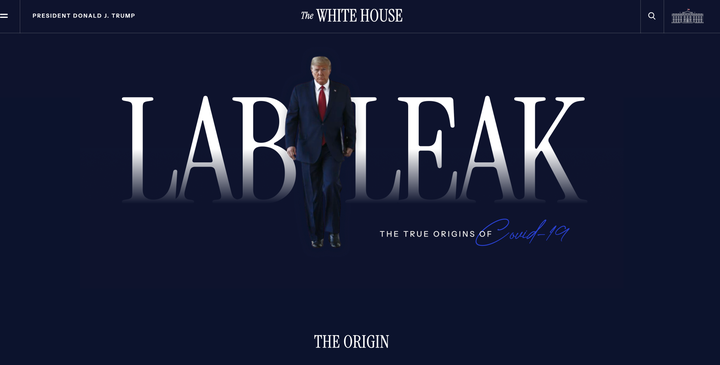 A federal website sharing public health information about COVID-19 vaccines, treatment and testing now lists theories about the virus' origin.