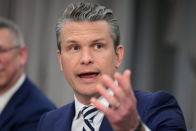 Secretary of Defense Pete Hegseth, here in Arlington, Virginia, on April 16, reportedly discussed military plans in a second, more personal Signal chat, according to a report from the New York Times.
