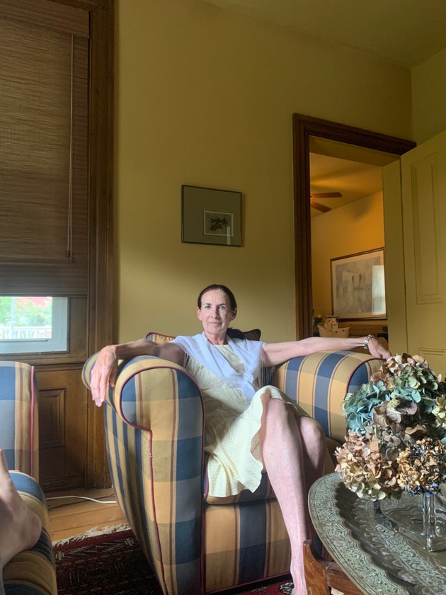 The author’s mum at her Pennsylvania home in July 2022.