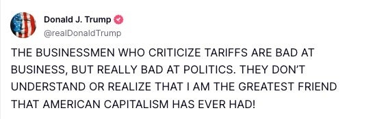 Donald Trump on Truth Social