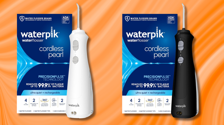 The Waterpik Pearl cordless water flosser is on sale at Amazon.