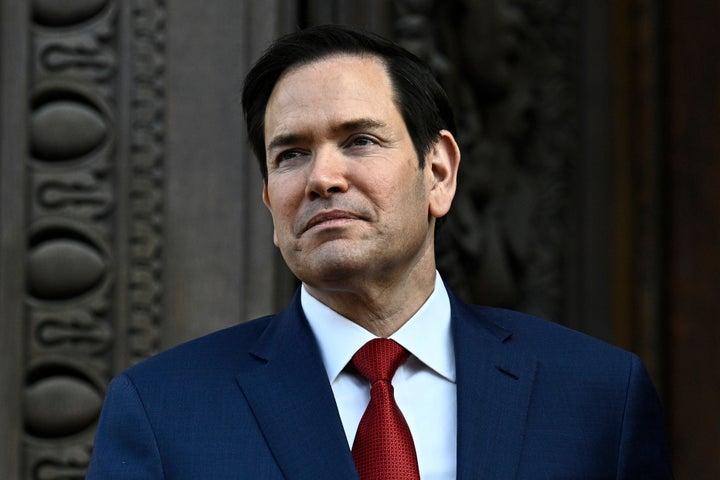 U.S. Secretary of State Marco Rubio is seen at France's Minister of Foreign Affairs before a bilateral meeting on Thursday, April 17, 2025. (Julien de Rosa, Pool via AP)