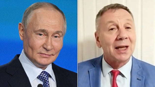 Vladimir Putin and one of his top supporters Sergei Markov