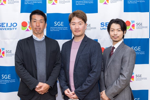 左から小井土正亮さん、山本敦久さん、町田樹さん