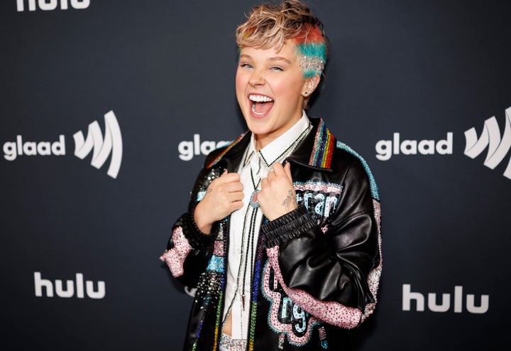 JoJo Siwa, pictured at the 36th Annual GLAAD Media Awards in Los Angeles in March, shared revelations about her sexuality on "Celebrity Big Brother" in the U.K.