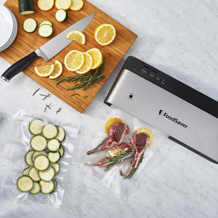 If you've ever pulled something from the freezer and got disappointed because freezer burn caught up with it before you could, then this easy-to-use FoodSaver gadget is for you (at a discount, of course).