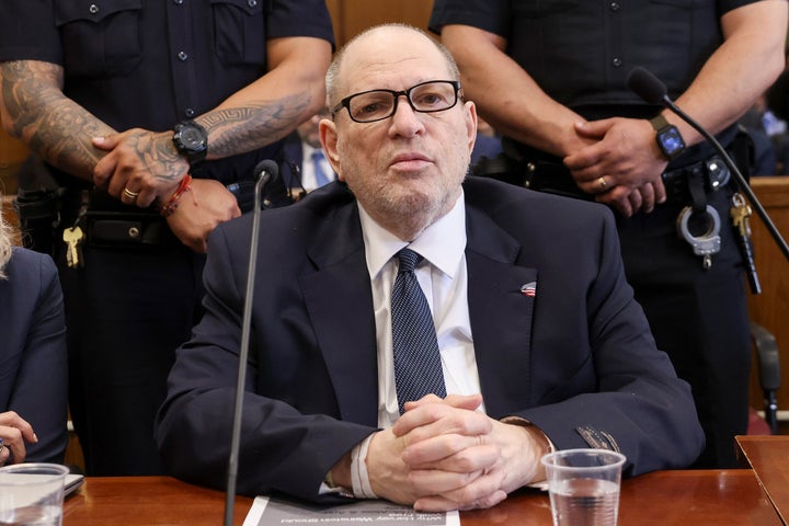 Harvey Weinstein arrives in court Wednesday for his sexual assault and rape retrial.