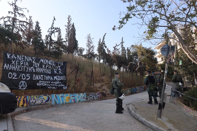 Eπιχείρηση της Ελληνικής Αστυνομίας, στο υπο κατάληψη κτήριο του «Εξωστρεφή», στο λόφο του Στρέφη Σάββατο 26 Απριλίου 2025