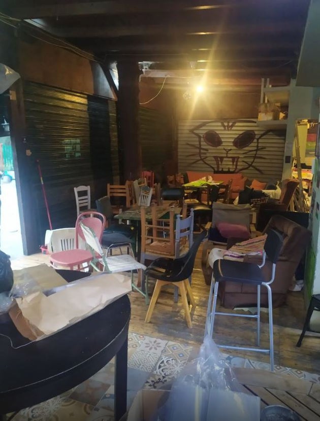 Eπιχείρηση της Ελληνικής Αστυνομίας, στο υπο κατάληψη κτήριο του «Εξωστρεφή», στο λόφο του Στρέφη Σάββατο 26 Απριλίου 2025