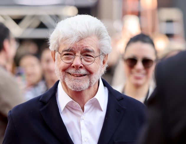 TCMクラシック映画祭で開催された『スターウォーズ エピソード5／帝国の逆襲』の上映会に参加するジョージ・ルーカスさん（2025年4月24日）