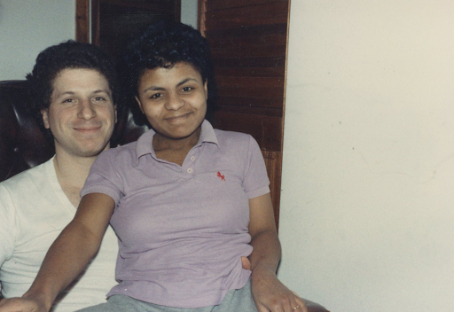 The author and Maggie in Brooklyn, New York, in January 1989.