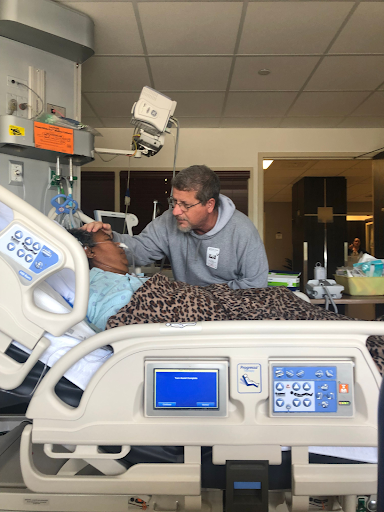 "This was Maggie’s last time in the hospital (August 2019)," the author writes.