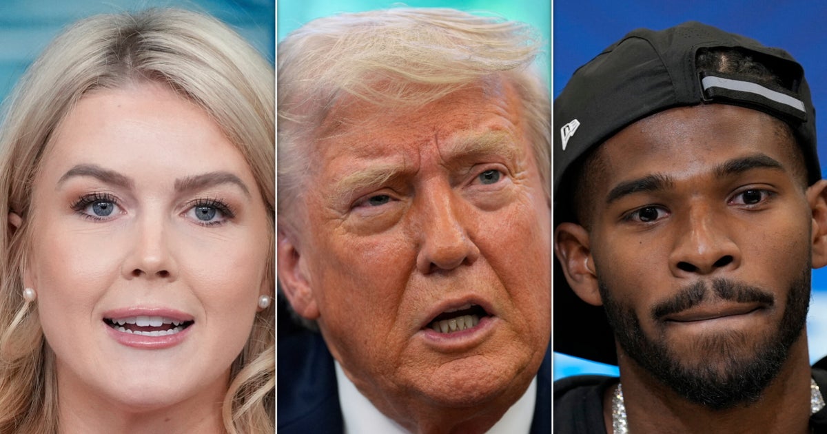 NextImg:Karoline Leavitt Credits Trump For Getting Shedeur Sanders Drafted