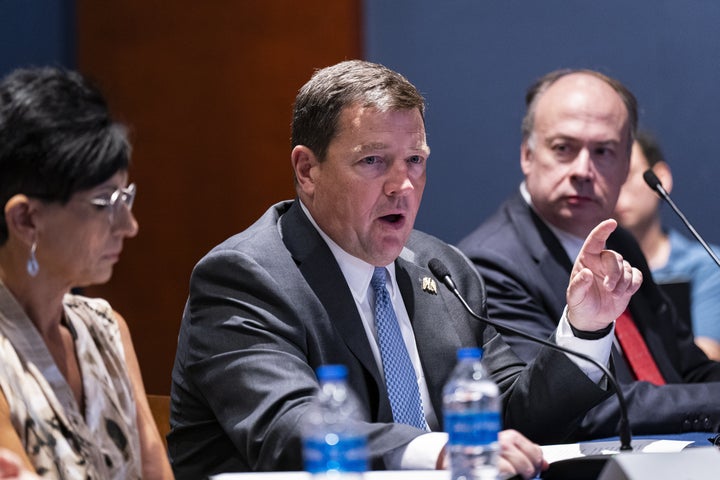 Ed Martin, president of the Eagle Forum Education & Legal Defense Fund, speaks during a hearing in Washington, D.C., on Tuesday, June 13, 2023. Representative Matt Gaetz is hosting the hearing regarding the investigations, prosecutions, and targeting of individuals in the aftermath of January 6th, 2021, according to his office.