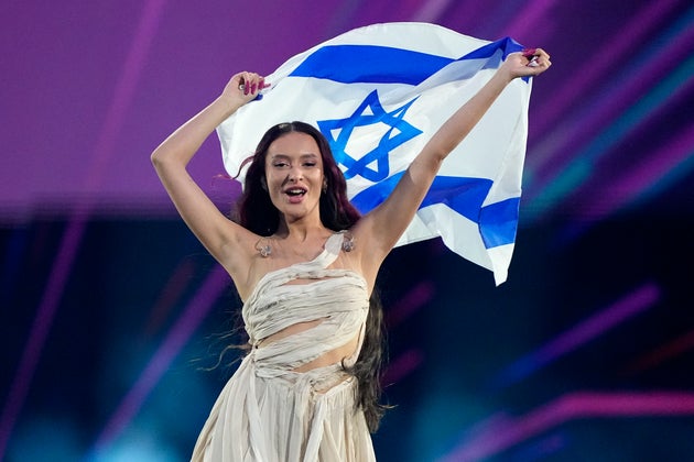 Israeli singer Eden Golan on stage at Eurovision last year