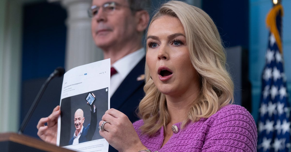 White House Blasts Amazon For 'Hostile And Political Act' Amid Tariff Confusion