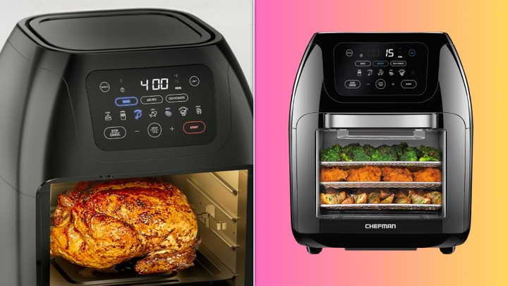This air fryer can fit an entire rotisserie chicken, and it's under $90 for a limited time.