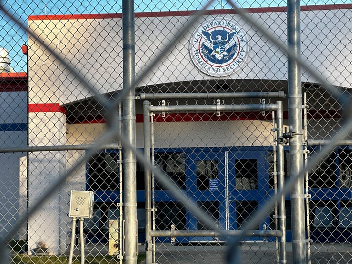 The Department of Homeland Security’s ICE detention facility is shown in Jena, Louisiana, on March 21.
