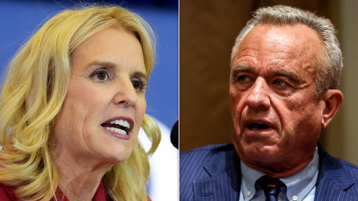 Kerry Kennedy, left, says her brother Robert F. Kennedy Jr. is “not an appropriate HHS secretary.”