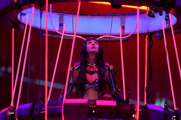 Katy Perry on stage in Mexico last week