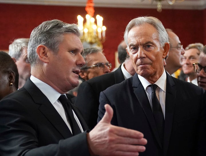 Labour leader Sir Keir Starmer with Tony Blair