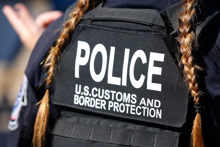A U.S. Customs and Border Protection officer is seen in San Diego, California. 