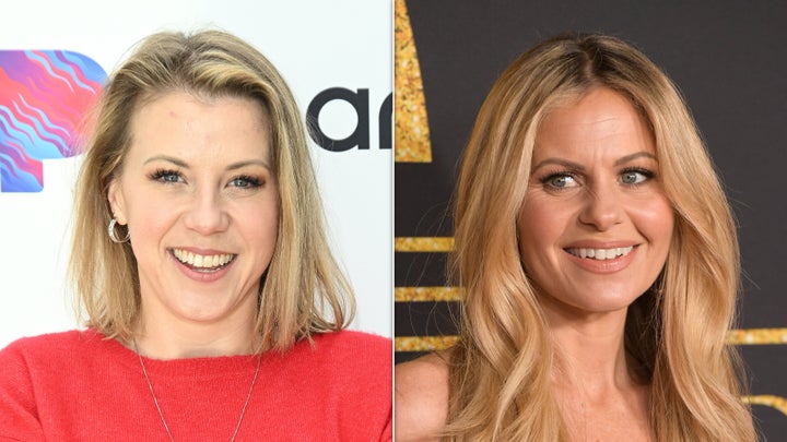 Jodie Sweetin, left, and Candace Cameron Bure were co-stars on ABC's "Full House" from 1987 to 1995 and later on the Netflix revival series "Fuller House" from 2016 to 2020. 