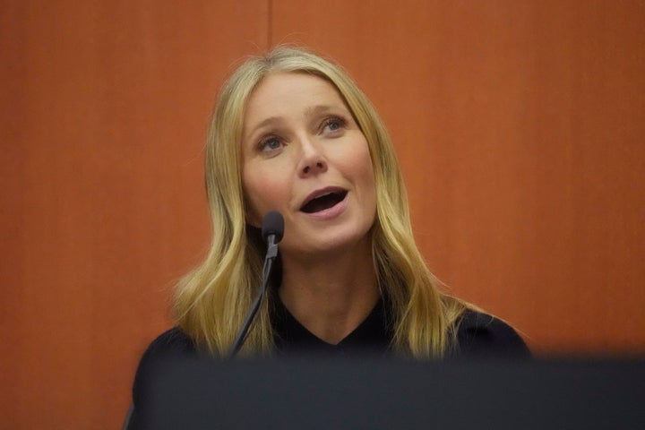 Actress Gwyneth Paltrow testifies during her trial, March 24, 2023, in Park City, Utah.