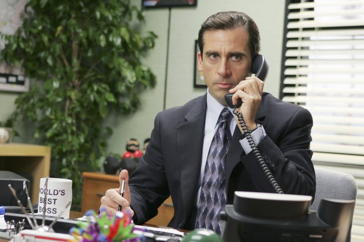 Steve Carell as Michael Scott in The Office
