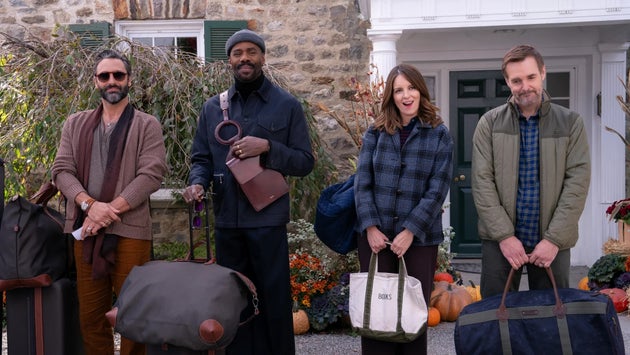 Marco Calvano, Colman Domingo, Tina Fey and Will Forte in The Four Seasons