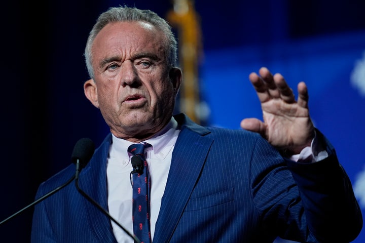 Health and Human Services Secretary Robert F. Kennedy Jr. speaks at a summit in April.