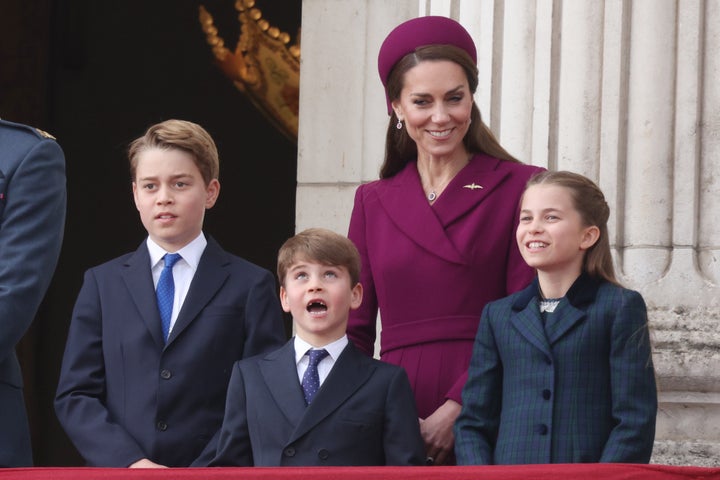 No one is more entertaining at royal events than Prince Louis, seen here on Monday.