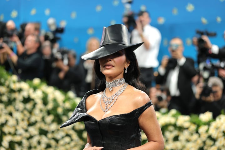 Kim Kardashian attends the 2025 Met Gala Celebrating "Superfine: Tailoring Black Style" at the Metropolitan Museum of Art on May 5, 2025, in New York City.