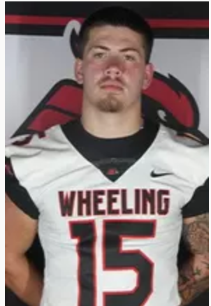 Markwood is pictured in his Wheeling University roster photo.