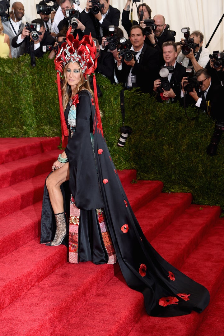Sarah Jessica Parker in one of her most memorable Met Gala looks on May 4, 2015, in New York City.