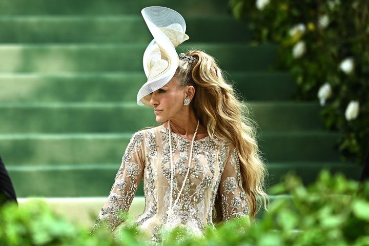 Sarah Jessica Parker attends the 2024 Met Gala celebrating "Sleeping Beauties: Reawakening Fashion" on May 6, 2024. 